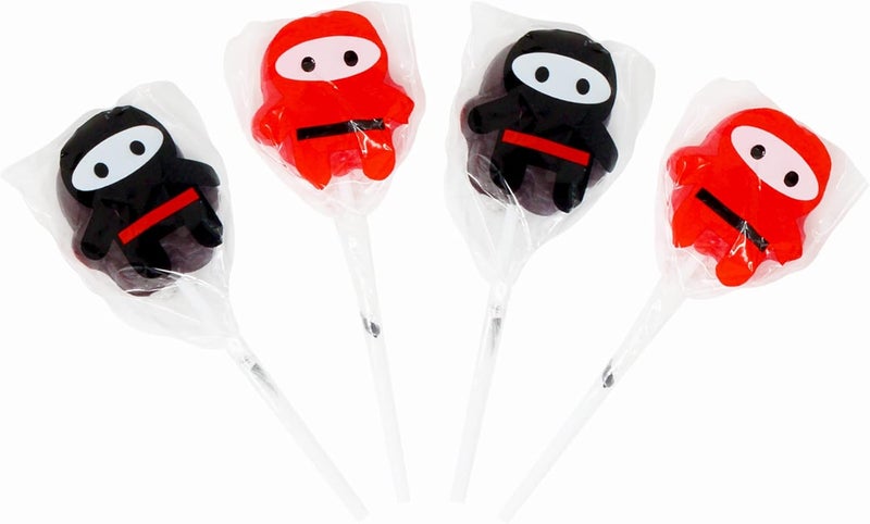 SNACKTERY Ninja Lollipops - 12 Cherry Flavored Suckers - Image 3